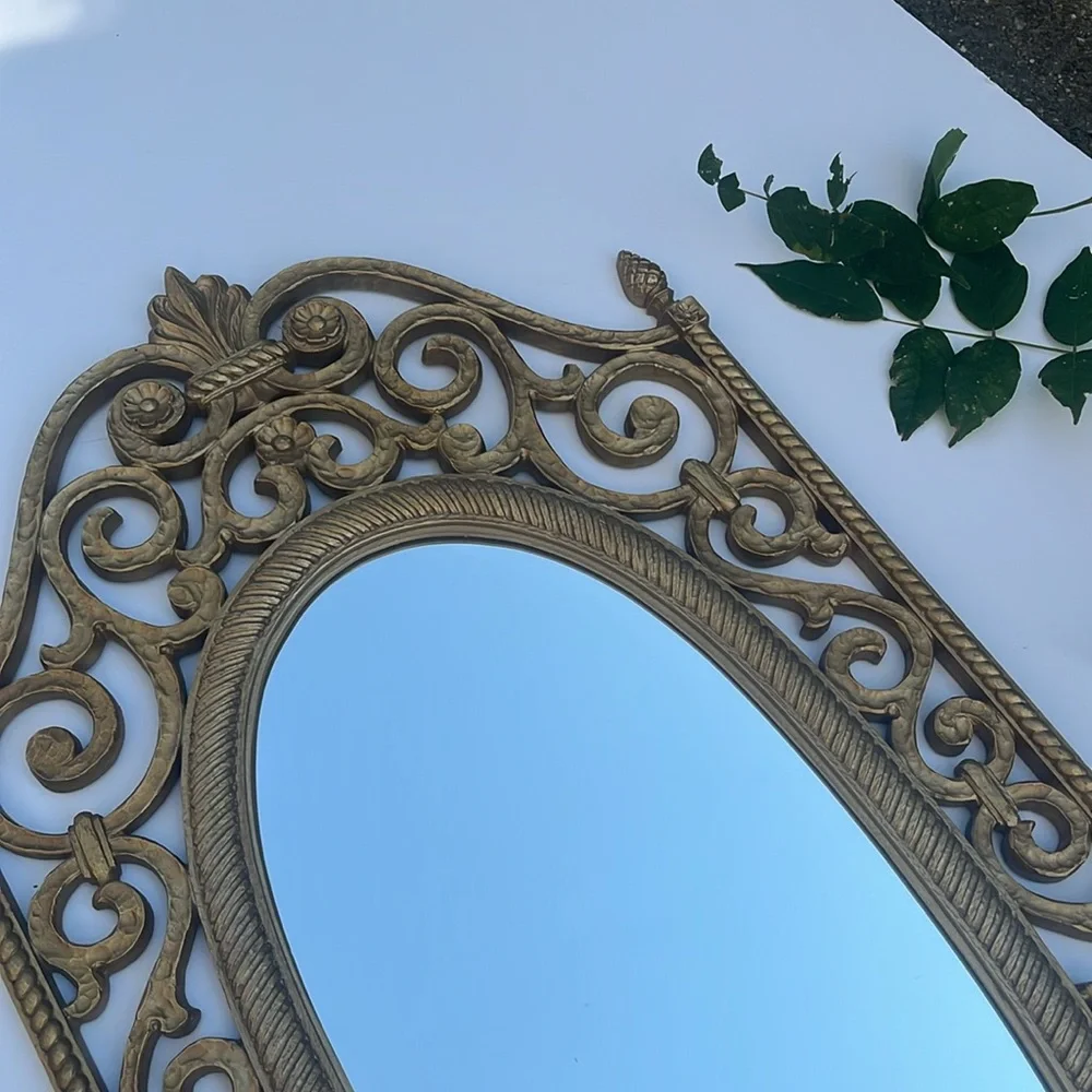 Vintage Ornate Gold Mirror